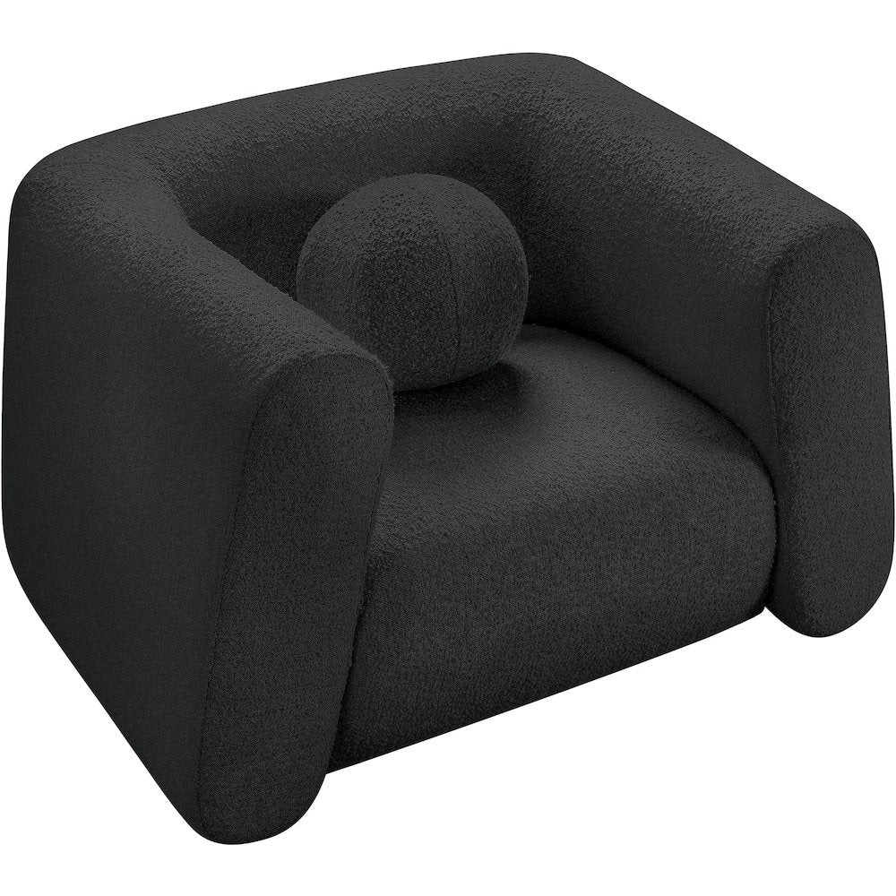 Abbington Black Boucle Fabric Chair