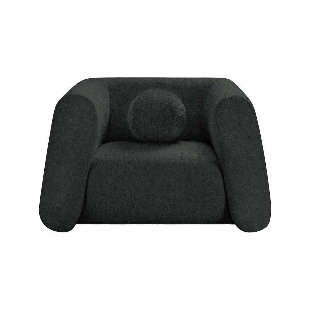 Abbington Black Boucle Fabric Chair