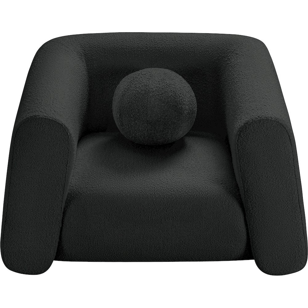 Abbington Black Boucle Fabric Chair