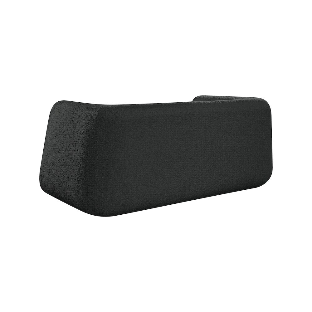 Abbington Black Boucle Fabric Loveseat