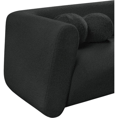 Abbington Black Boucle Fabric Sofa