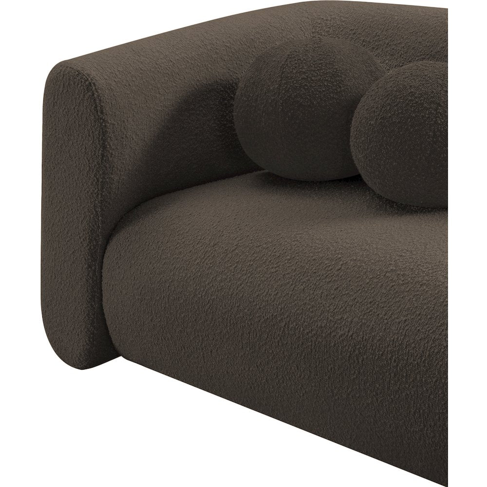 Abbington Brown Boucle Fabric Chair