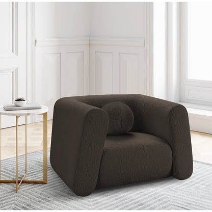 Abbington Brown Boucle Fabric Chair