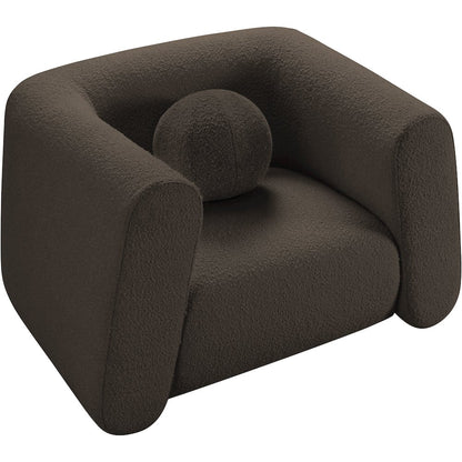 Abbington Brown Boucle Fabric Chair