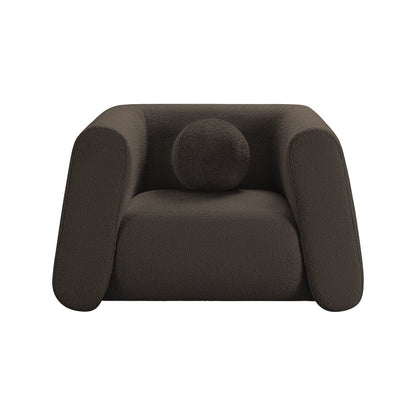 Abbington Brown Boucle Fabric Chair