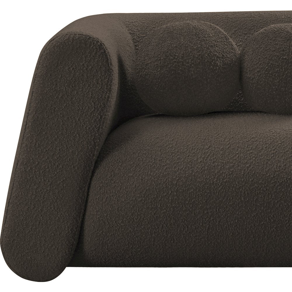 Abbington Brown Boucle Fabric Chair