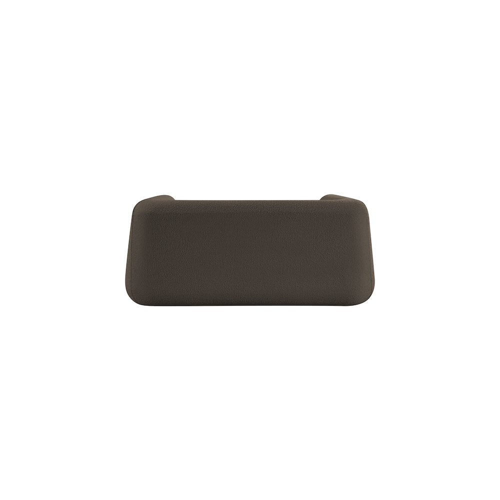Abbington Brown Boucle Fabric Loveseat