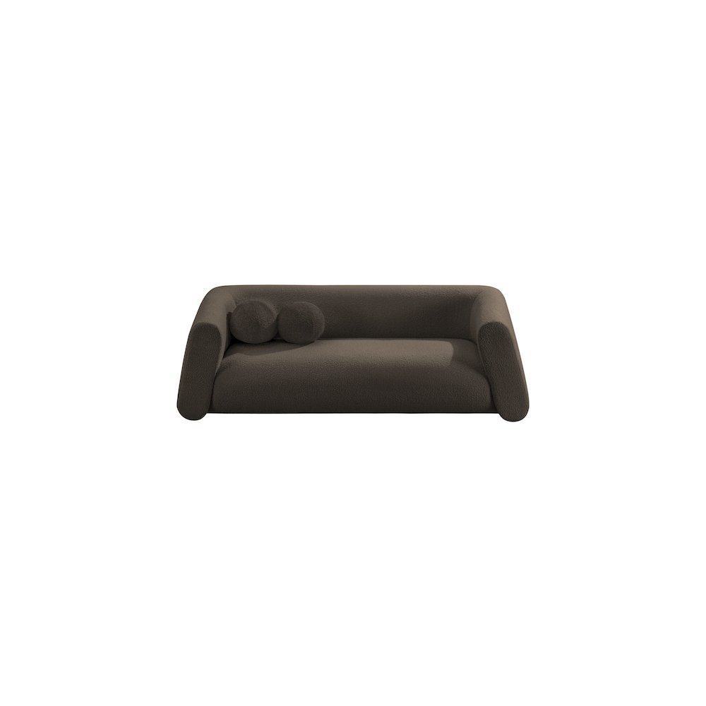 Abbington Brown Boucle Fabric Sofa