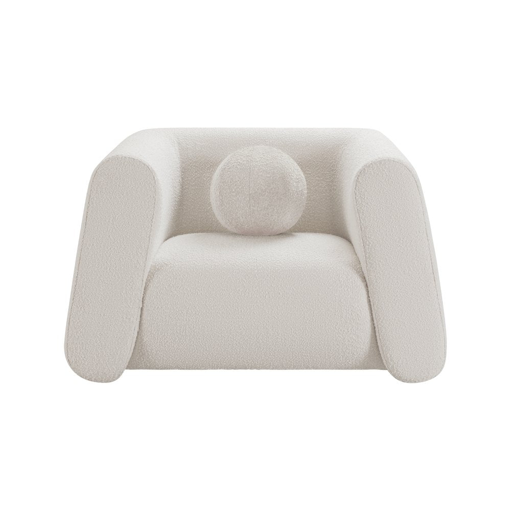 Abbington Cream Boucle Fabric Chair
