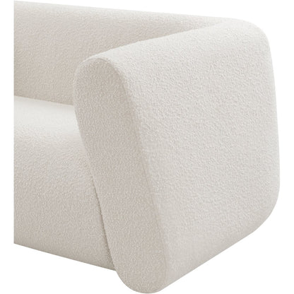 Abbington Cream Boucle Fabric Loveseat
