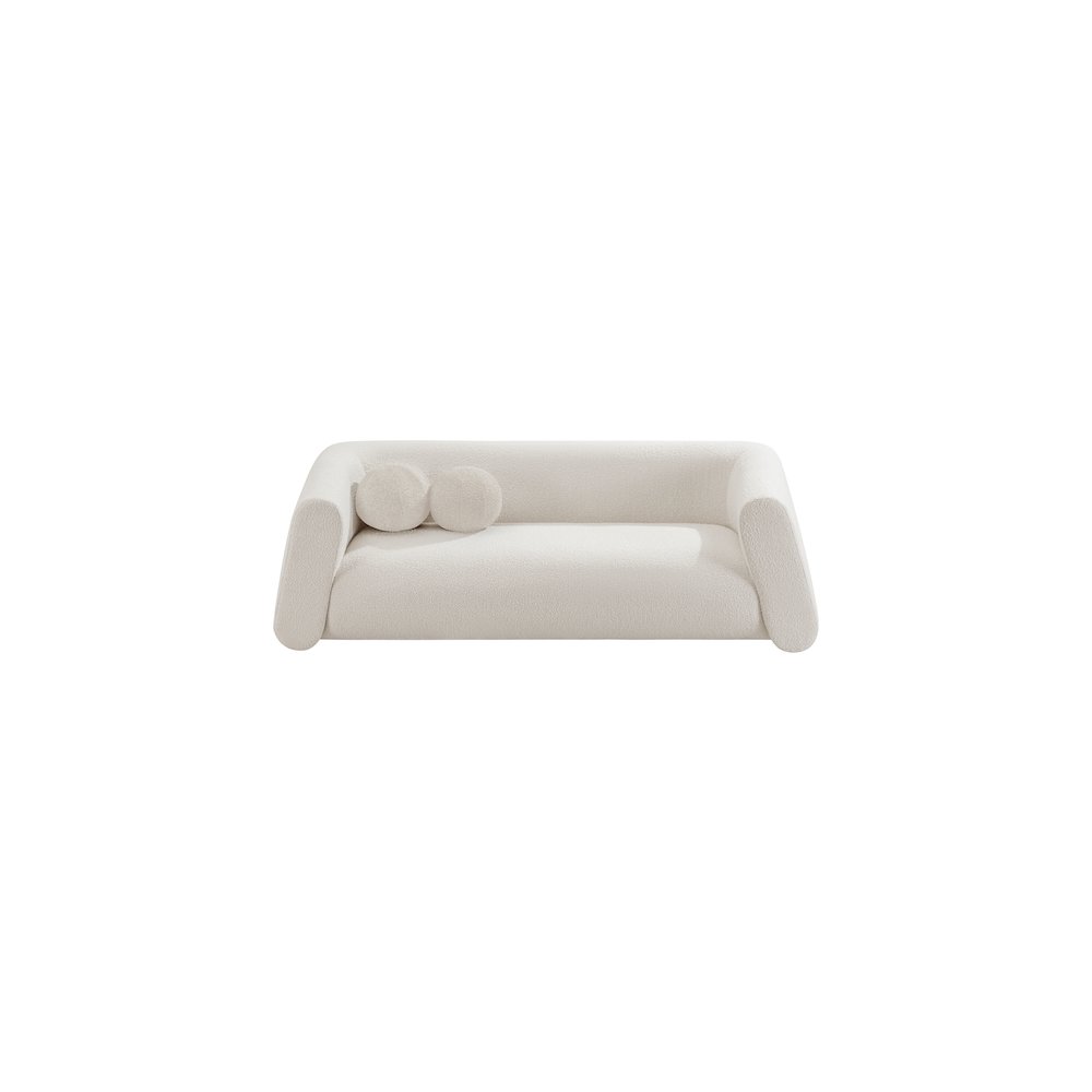 Abbington Cream Boucle Fabric Sofa