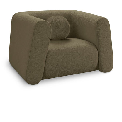 Abbington Olive Boucle Fabric Chair