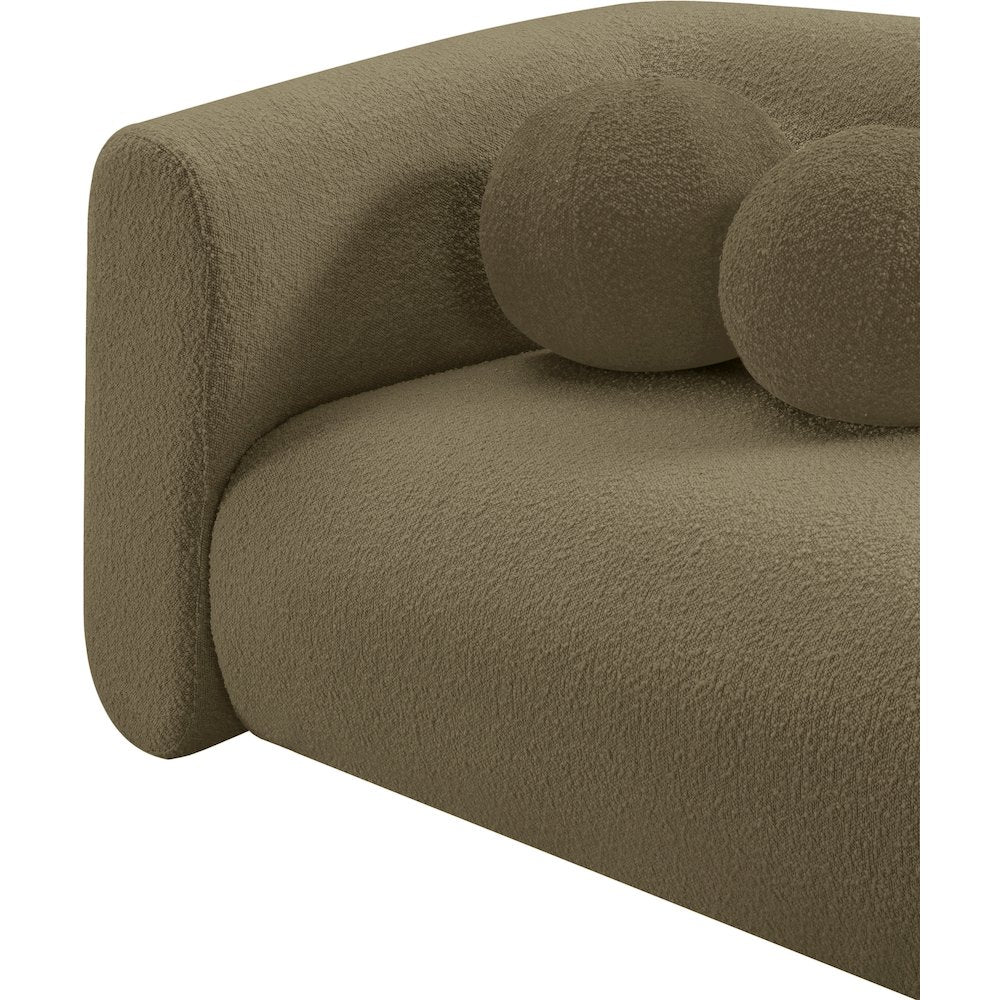 Abbington Olive Boucle Fabric Chair