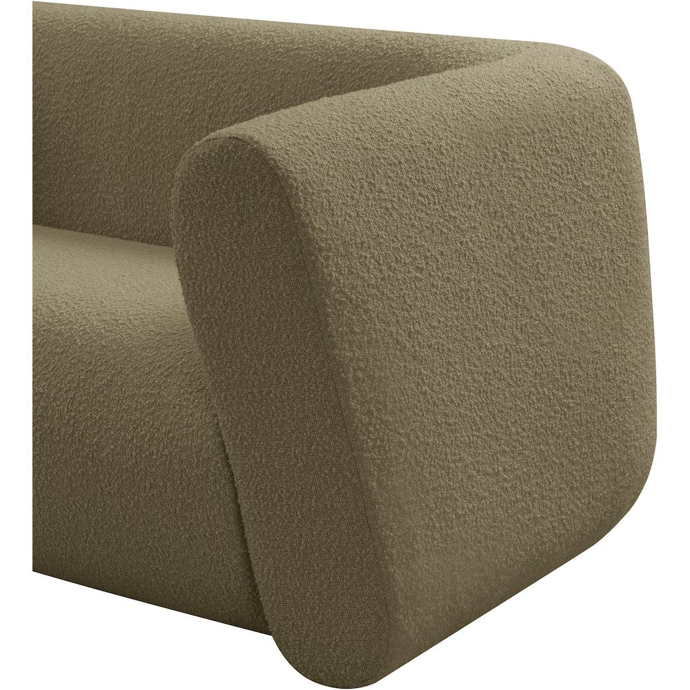 Abbington Olive Boucle Fabric Chair