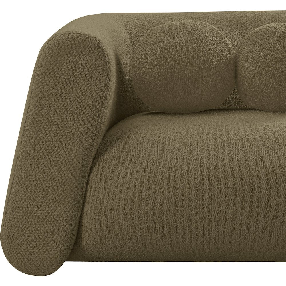 Abbington Olive Boucle Fabric Chair