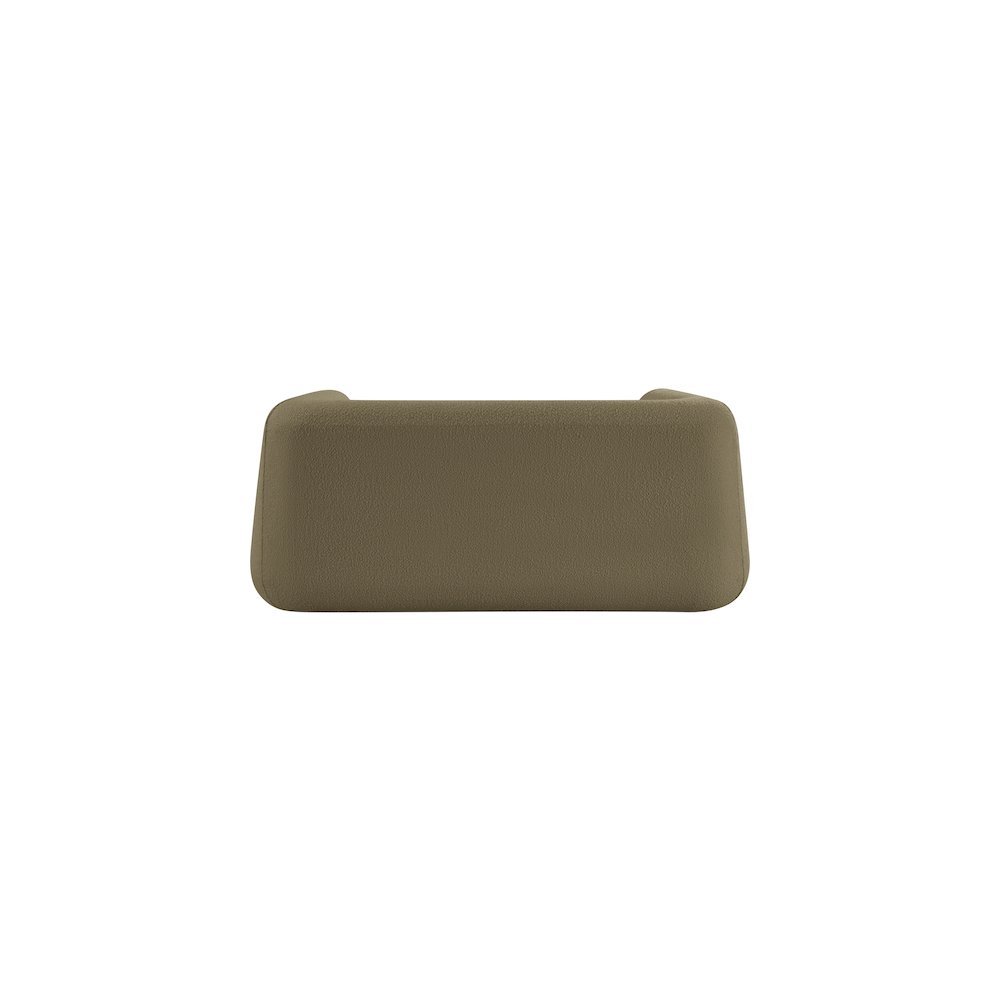 Abbington Olive Boucle Fabric Loveseat