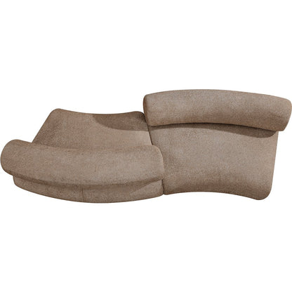 Bale 108" Brown Chenille Fabric Upholstered 2 pc. Modular Sectional
