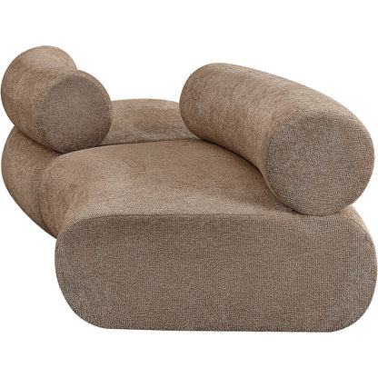 Bale 108" Brown Chenille Fabric Upholstered 2 pc. Modular Sectional