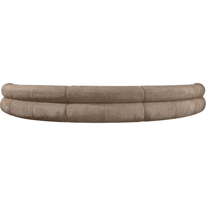 Bale 202" Brown Chenille Fabric Upholstered 5 pc. Modular Sectional
