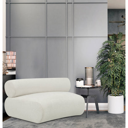Bale Cream Chenille Fabric Modular Chair
