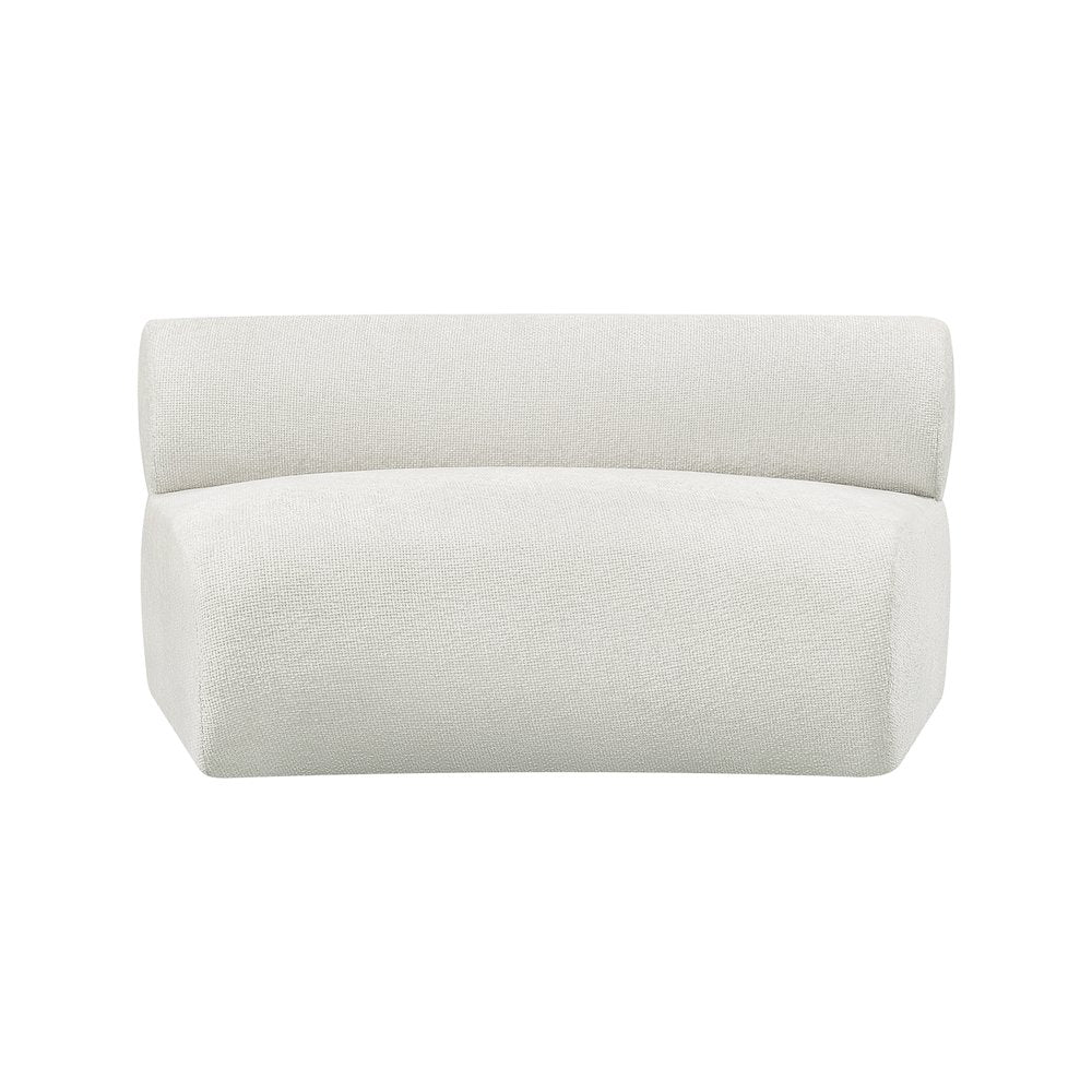 Bale Cream Chenille Fabric Modular Chair