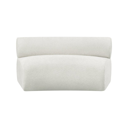 Bale Cream Chenille Fabric Modular Chair