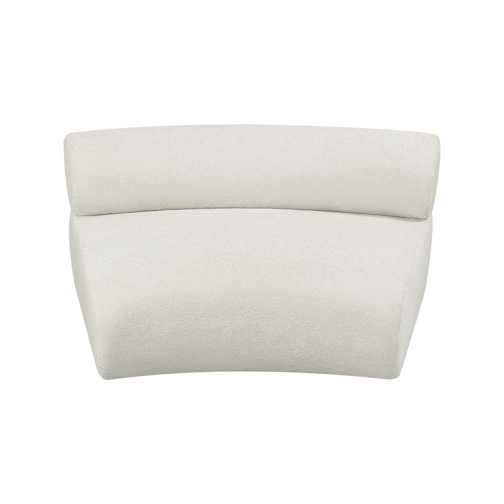 Bale Cream Chenille Fabric Modular Chair