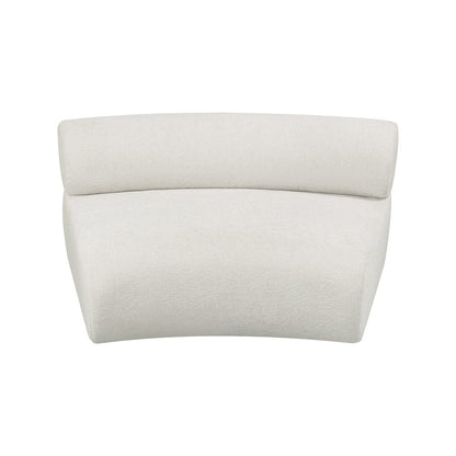Bale Cream Chenille Fabric Modular Chair