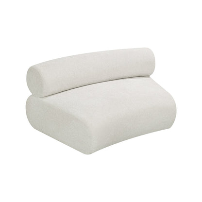 Bale Cream Chenille Fabric Modular Chair