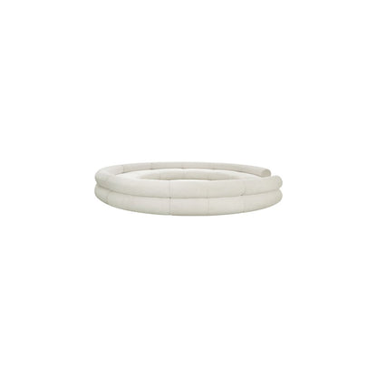 Bale Cream Chenille Fabric Modular Sofa