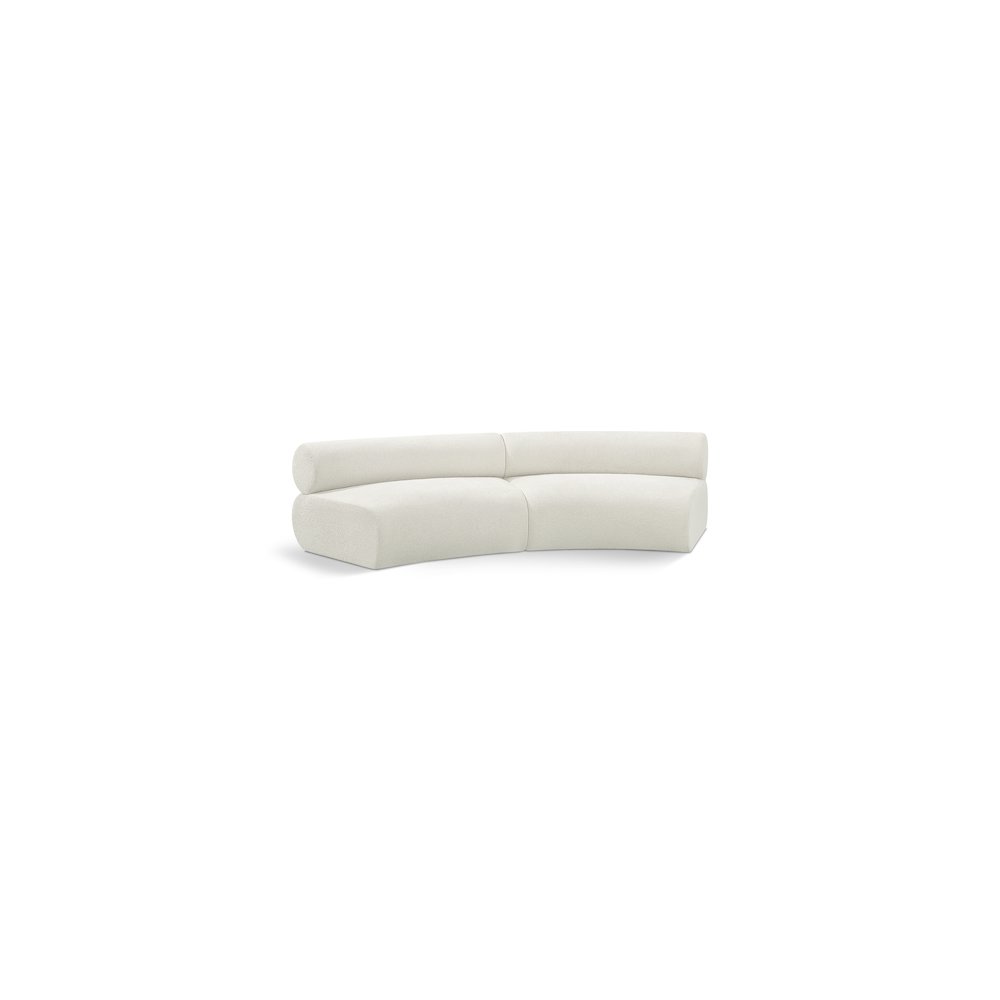 Bale Cream Chenille Fabric Modular Sofa