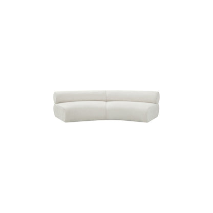 Bale Cream Chenille Fabric Modular Sofa