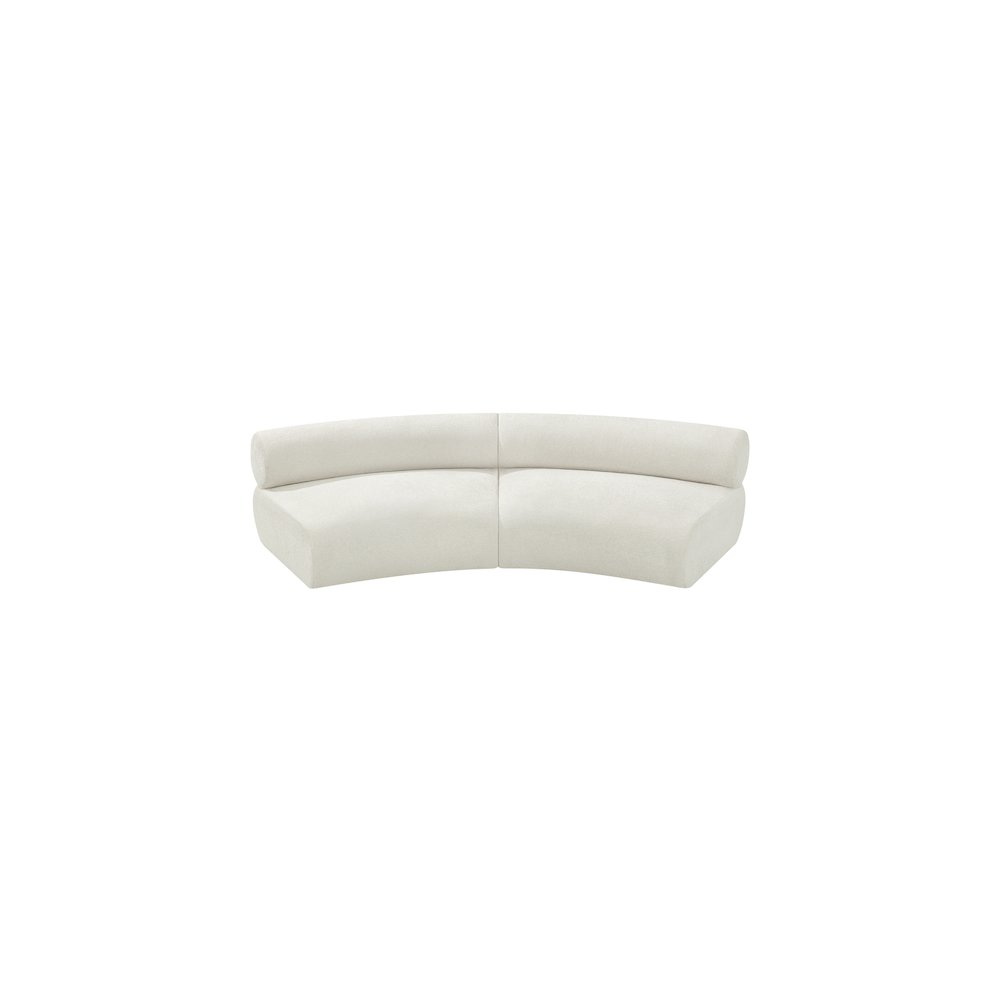 Bale Cream Chenille Fabric Modular Sofa