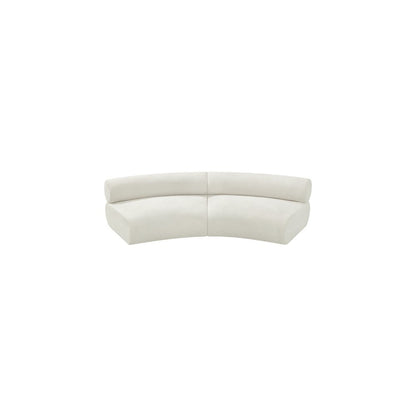 Bale Cream Chenille Fabric Modular Sofa