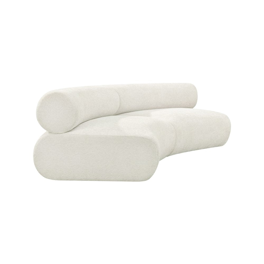 Bale Cream Chenille Fabric Modular Sofa