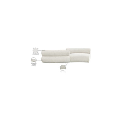 Bale Cream Chenille Fabric Modular Sofa