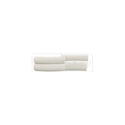 Bale Cream Chenille Fabric Modular Sofa