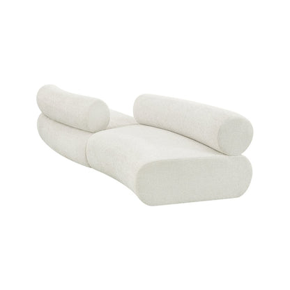 Bale Cream Chenille Fabric Modular Sofa