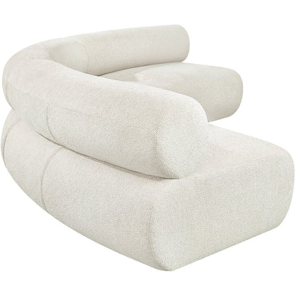 Bale Cream Chenille Fabric Modular Sofa