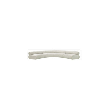 Bale Cream Chenille Fabric Modular Sofa