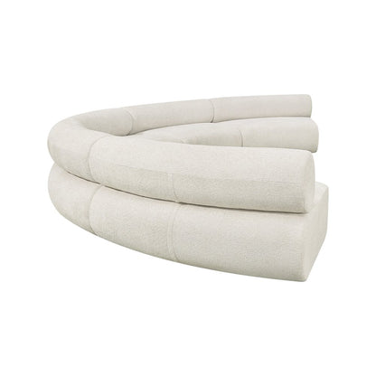 Bale Cream Chenille Fabric Modular Sofa