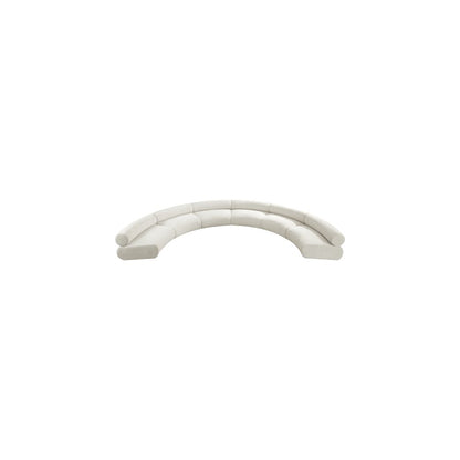 Bale Cream Chenille Fabric Modular Sofa