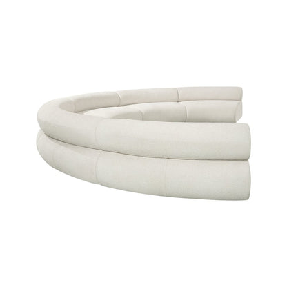 Bale Cream Chenille Fabric Modular Sofa