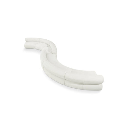 Bale Cream Chenille Fabric Modular Sofa