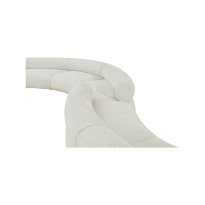 Bale Cream Chenille Fabric Modular Sofa
