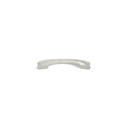 Bale Cream Chenille Fabric Modular Sofa