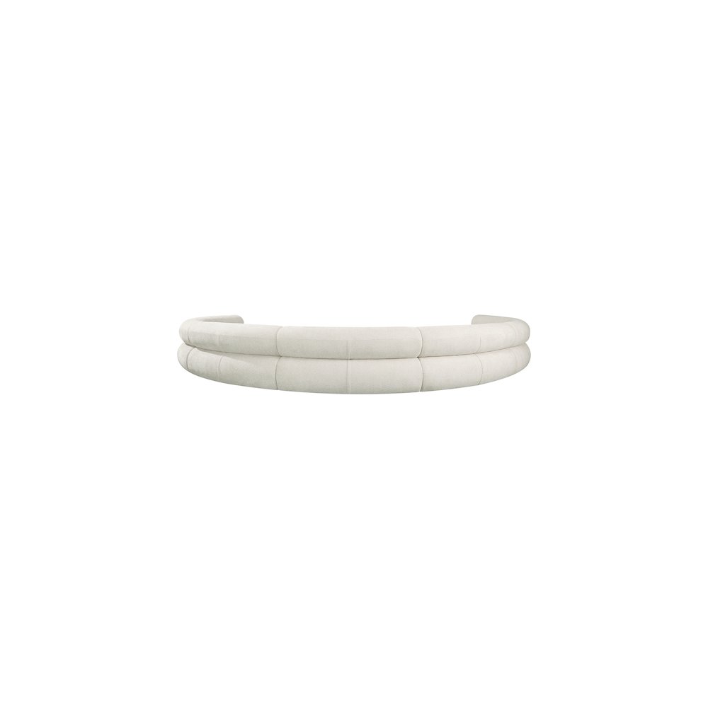 Bale Cream Chenille Fabric Modular Sofa