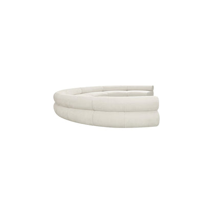 Bale Cream Chenille Fabric Modular Sofa