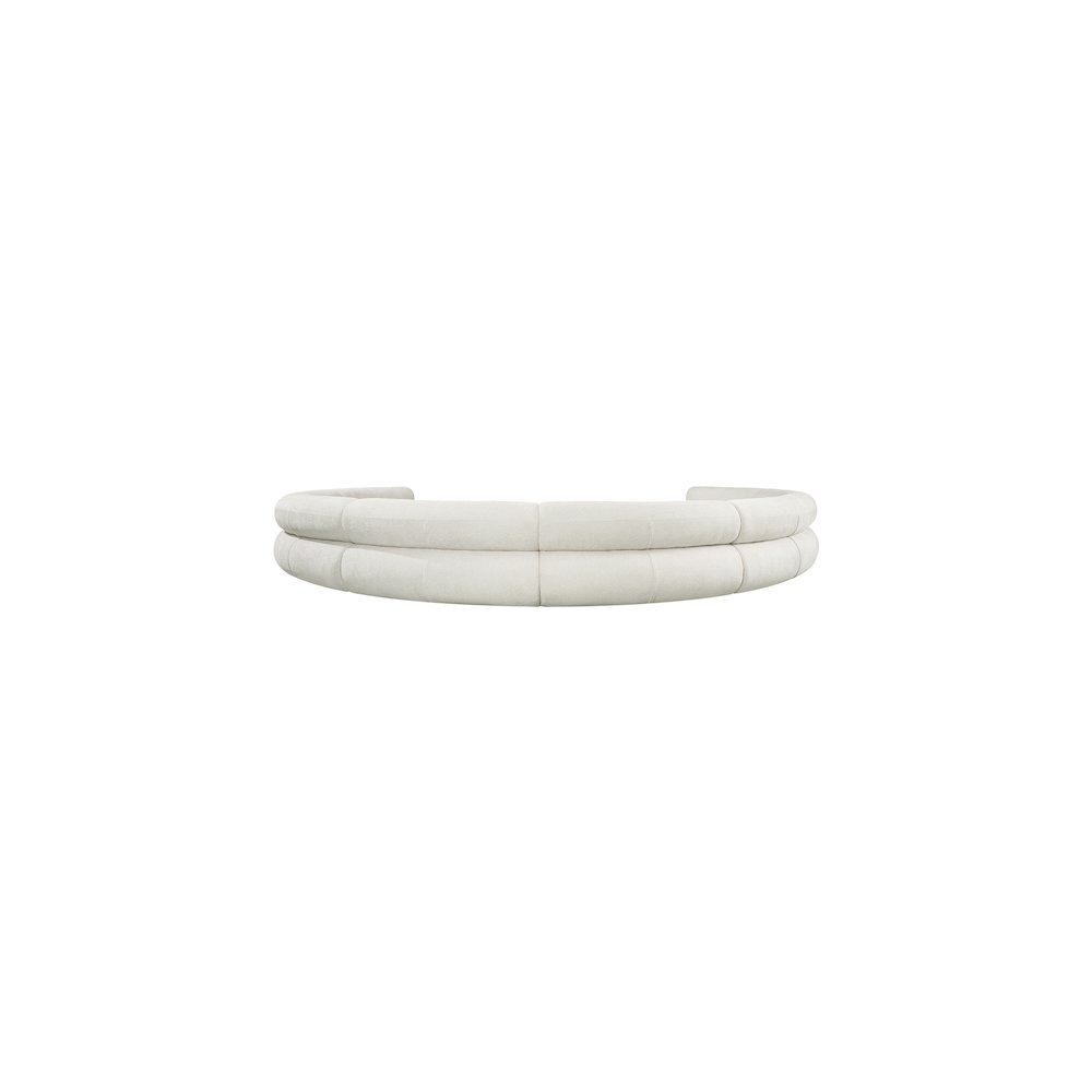 Bale Cream Chenille Fabric Modular Sofa