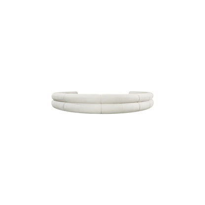 Bale Cream Chenille Fabric Modular Sofa